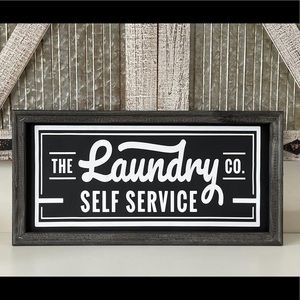 Laundry Co farmhouse sign